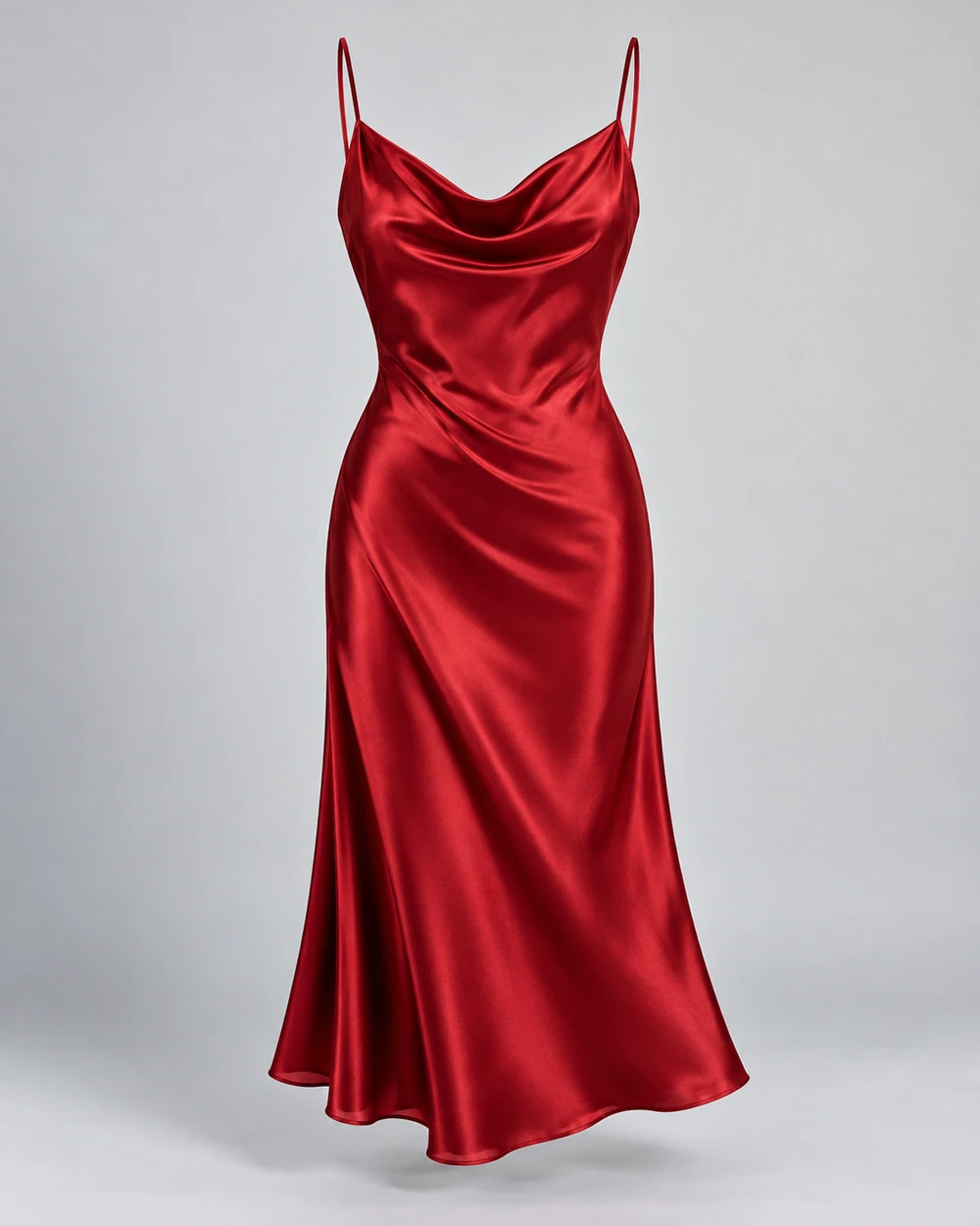 Satin Midi Dress
