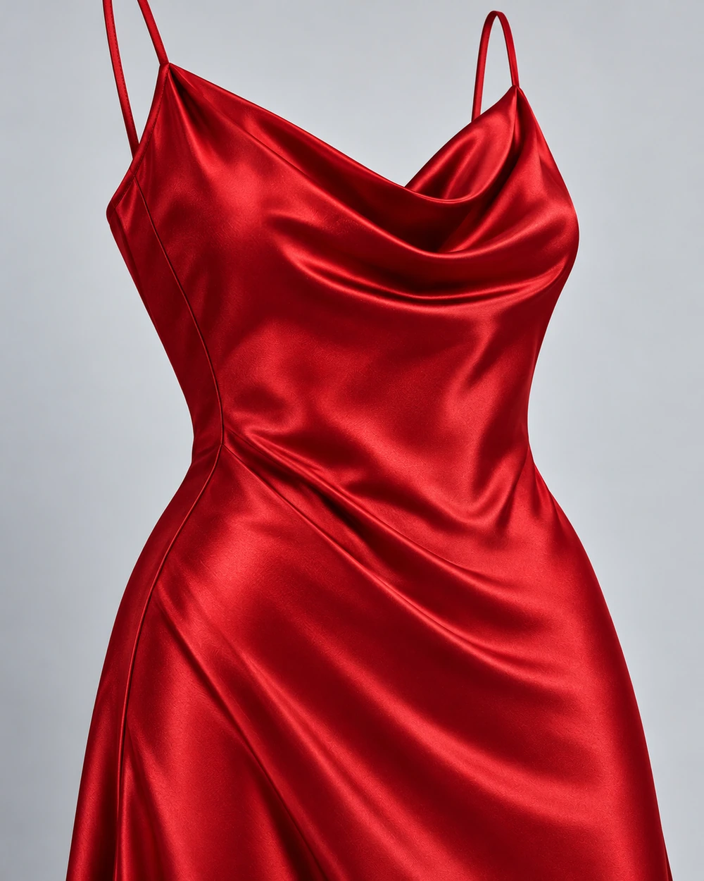 Satin Midi Dress detail