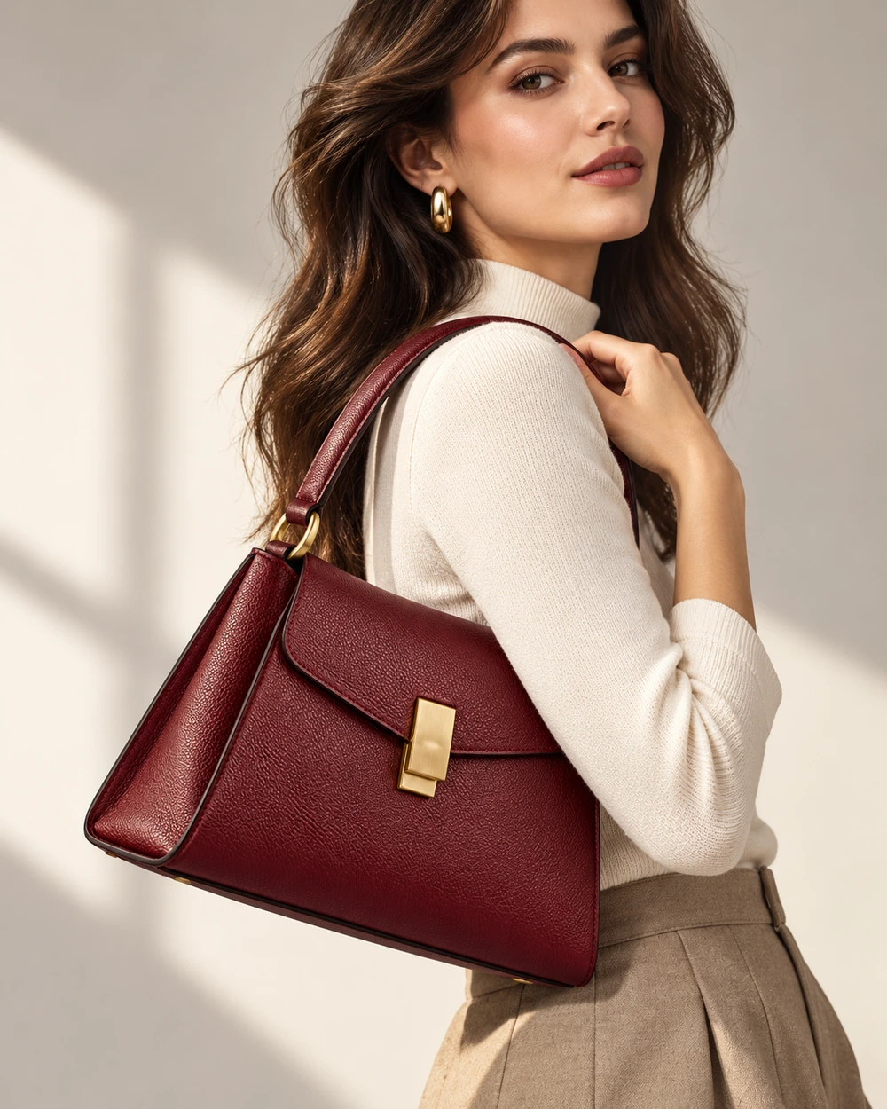 Structured Shoulder Bag view 3
